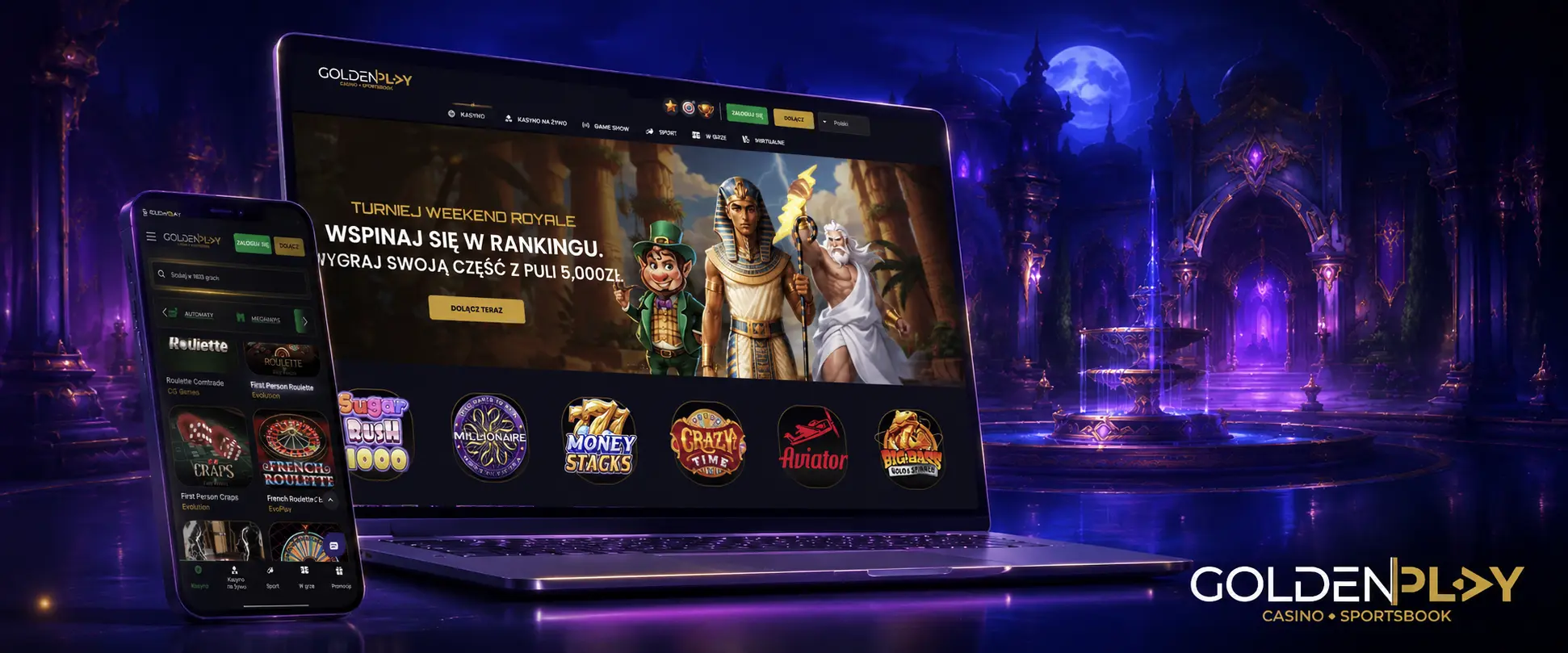 Wybór gier kasynowych Golden Play